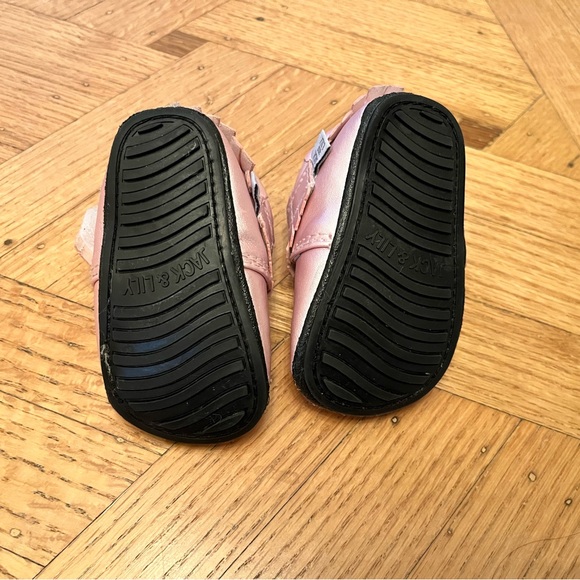 Two Pairs rosegold and pink Lily & Jack Mocs. Two pairs. Size 6-12 months. - Picture 2 of 8